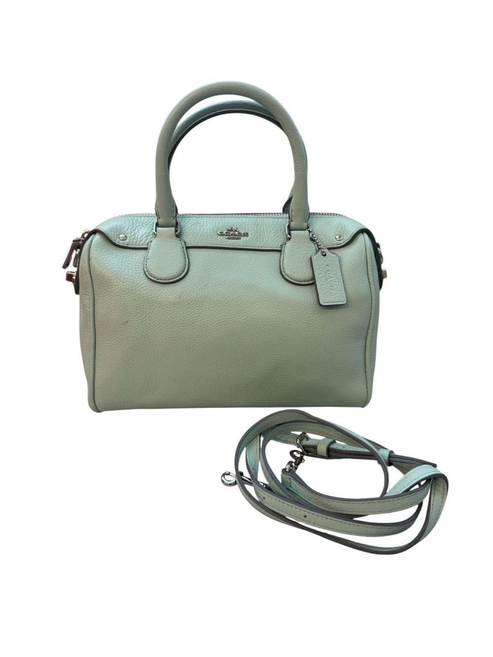Coach Mini Bennett Satchel in Seafoam Green 2015